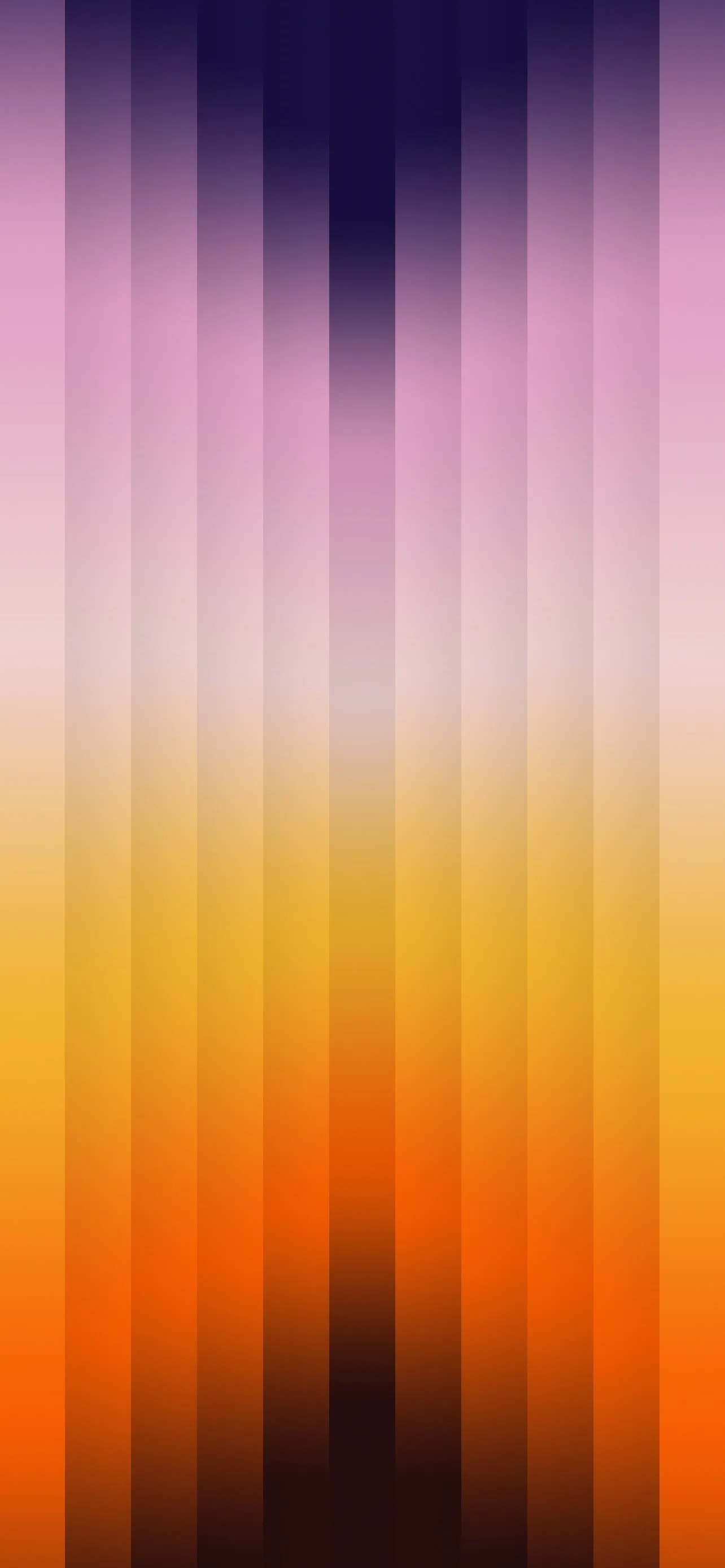 Abstract gradient background with vertical stripes in orange, pink, and purple hues.