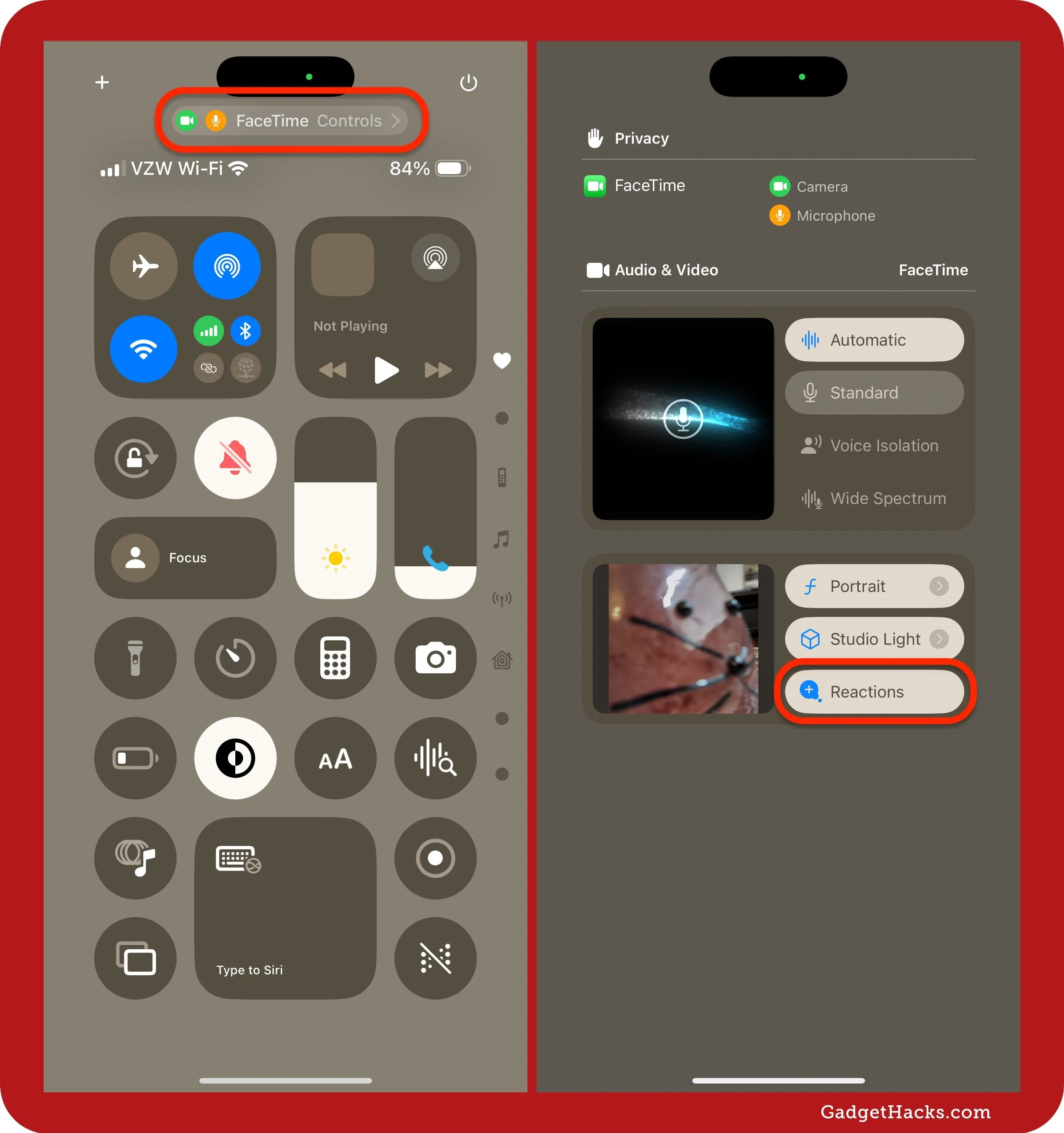 Device screen showing app control panel and additional settings options.